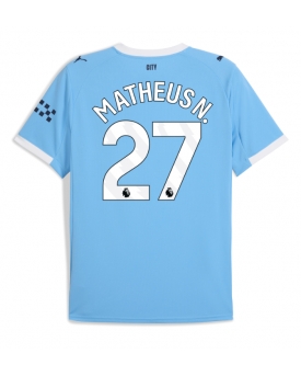 Billige Fotballdrakt Manchester City Matheus Nunes #27 Replika Hjemmedrakt 2025-26 Kortermet Billige Fotballdrakt Manchester City Matheus Nunes #27 Replika Hjemmedrakt 2025-26 Kortermet